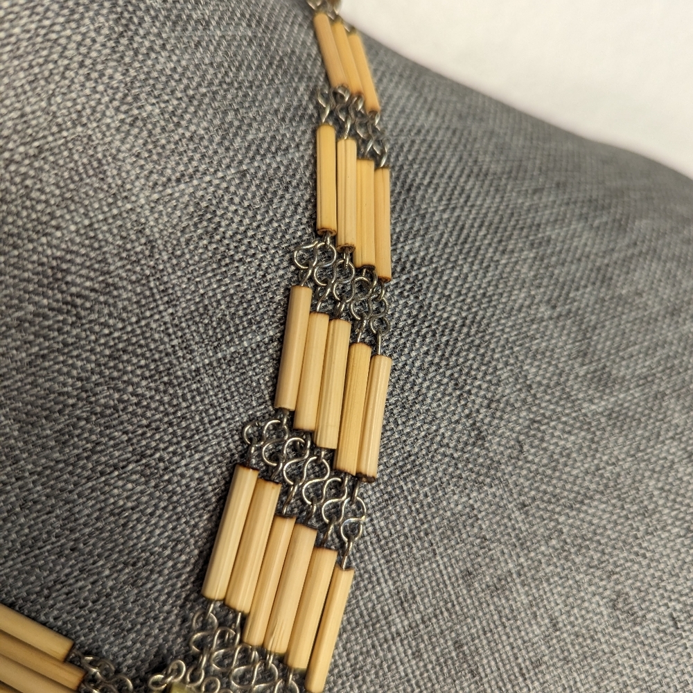 Hand Crafted Peruvian Light Green Serpentine And … - image 4